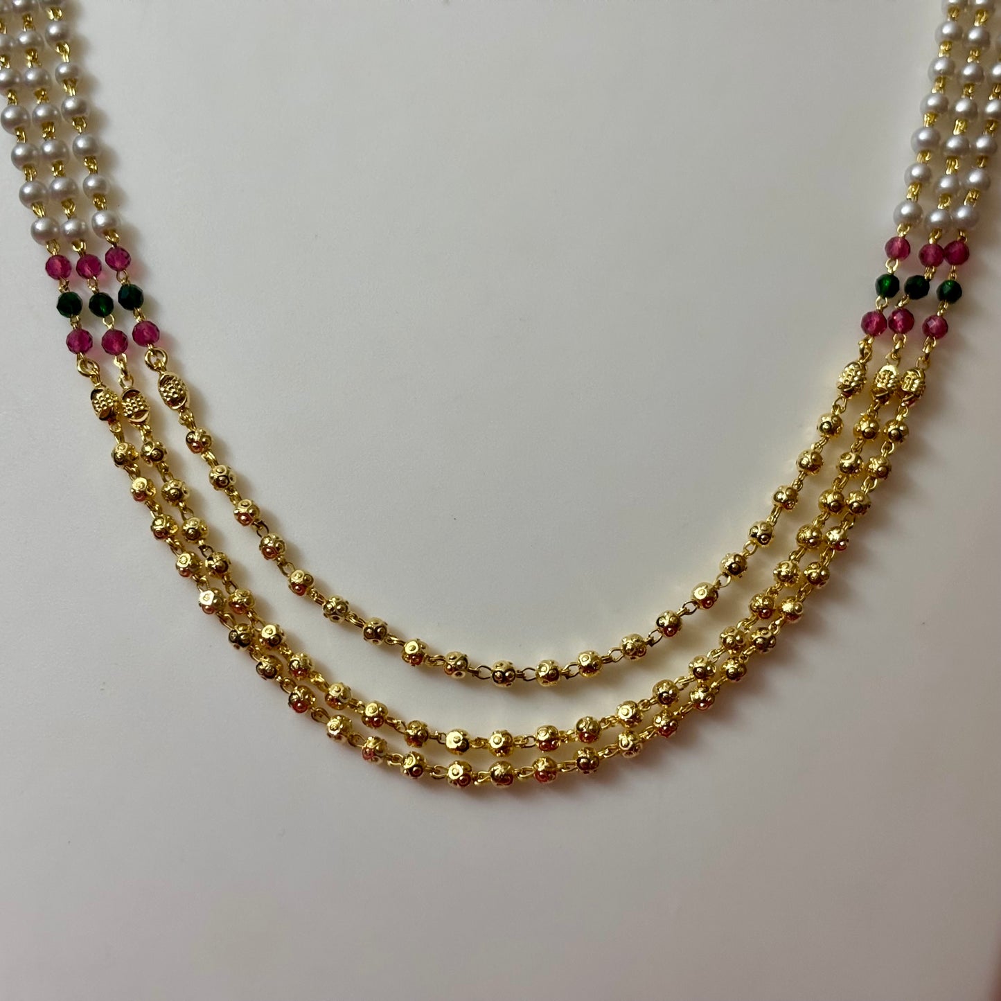 Multicolour Multilayered Beads Chain N_0132