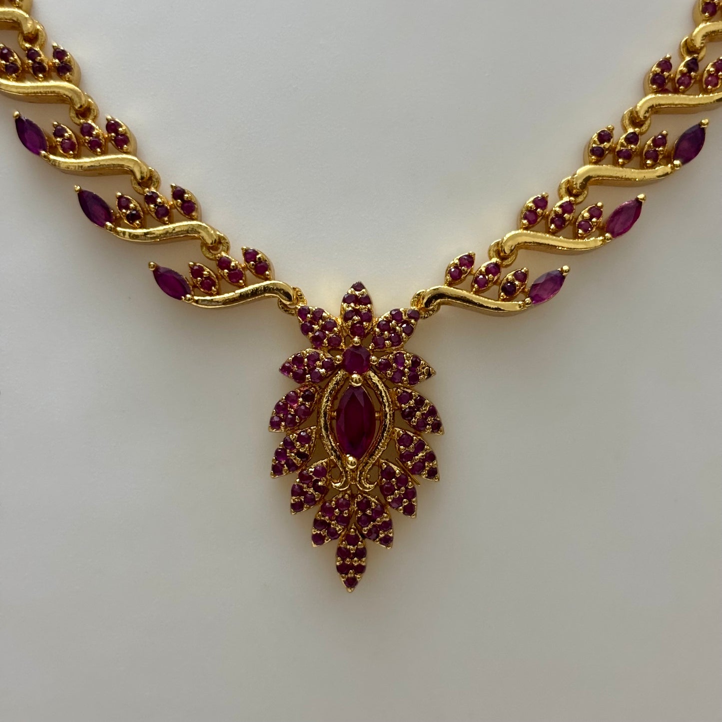 AD Stone Necklace Set N_0130