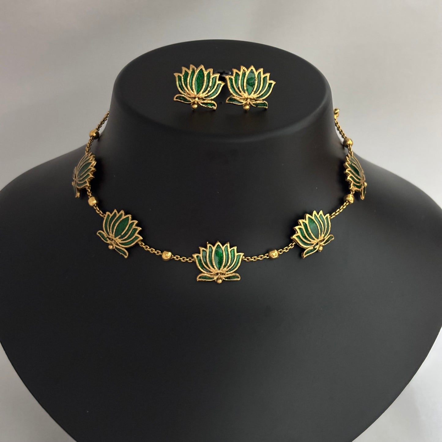 Lotus Necklace Set N_0139