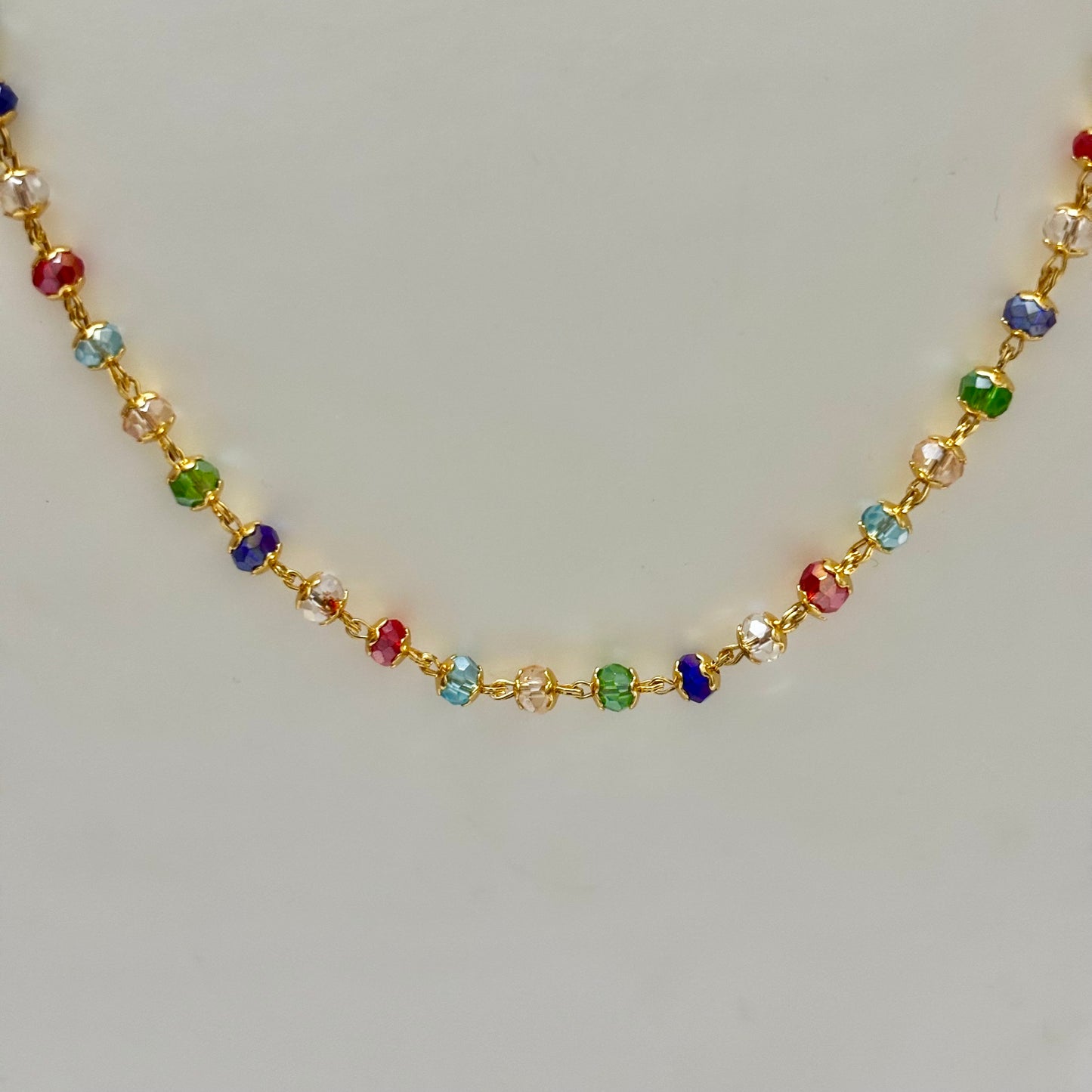 Single Layered Beads Multicolour Chain C_0195
