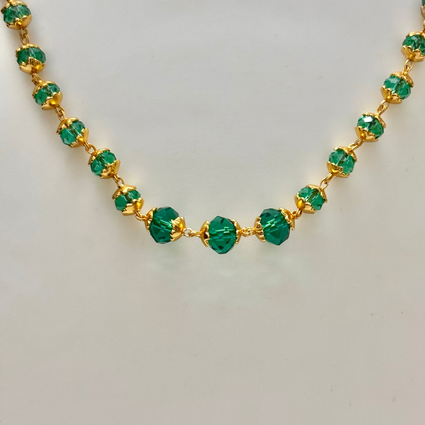 Beads Chain Single Layered Green C_0186