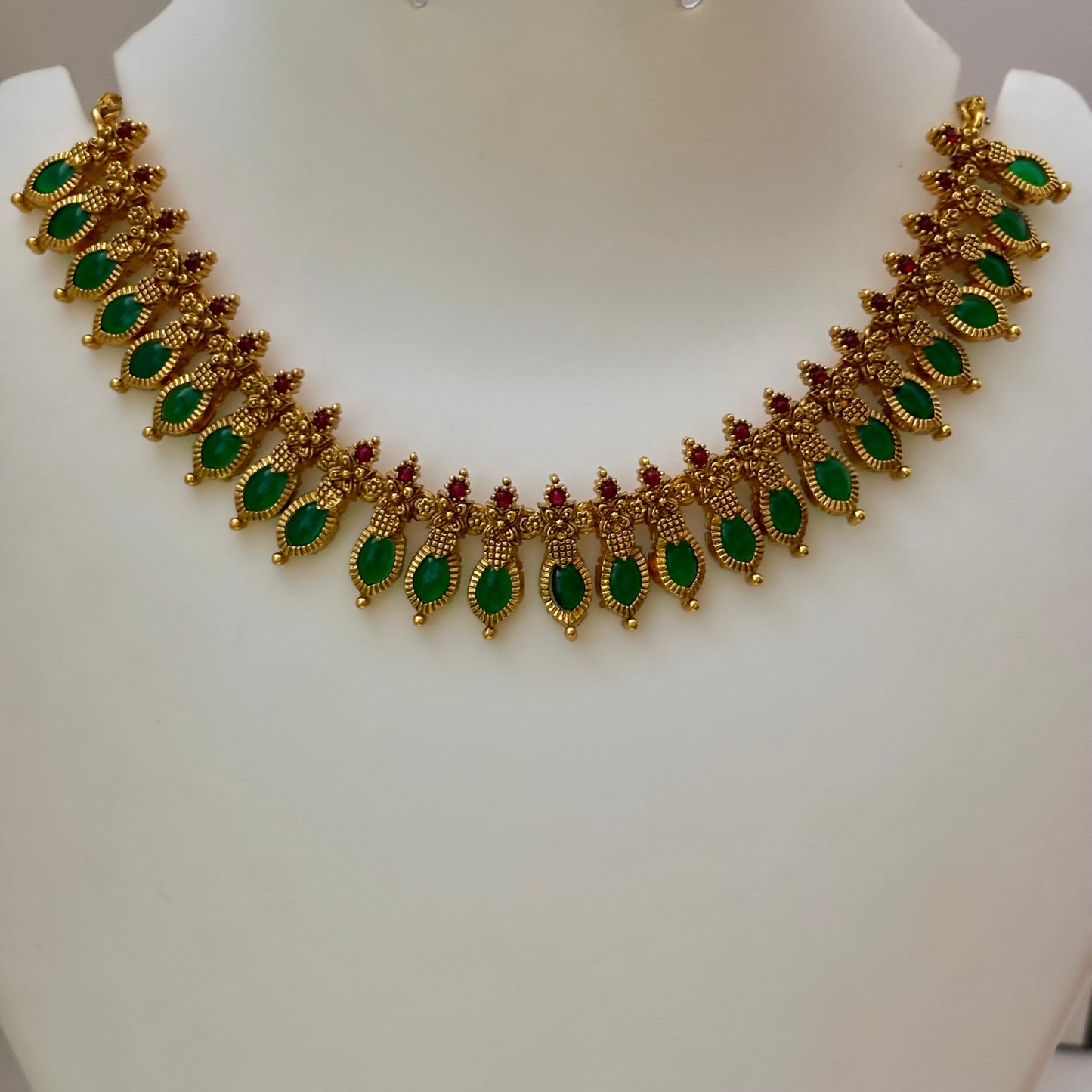Antique Nagapadam Necklace Set N_0138