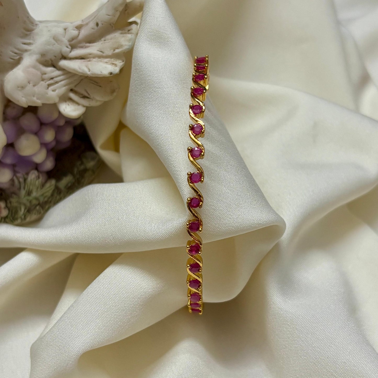 AD Stone Bangles ( Set of 2 ) B_0122