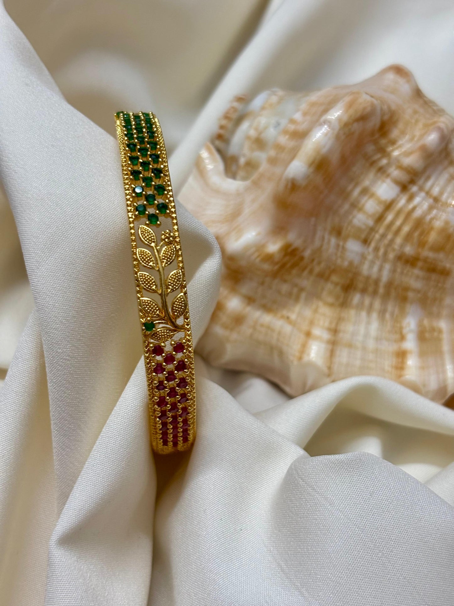 AD Stone Bangles ( Set of 2 ) B_0124