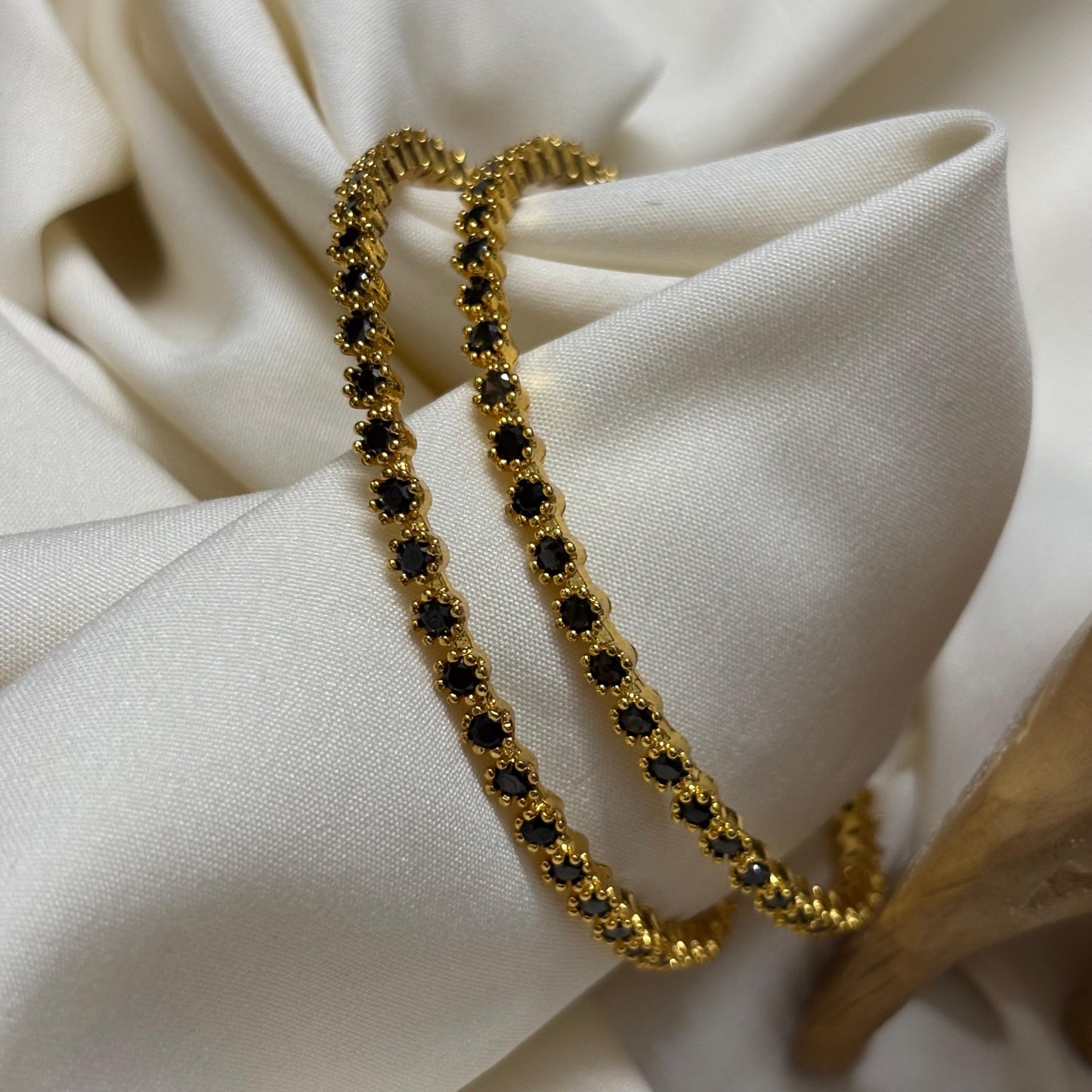 AD Stone Bangles ( Set of 2 ) B_0125
