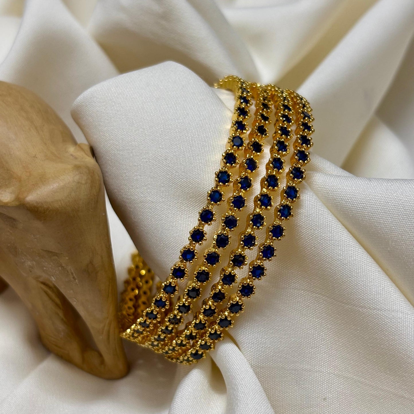 AD Stone Bangles ( Set of 2 ) B_0125