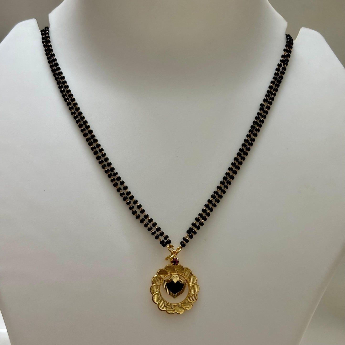 Karimani Maala with Palakka Pendant C_0111