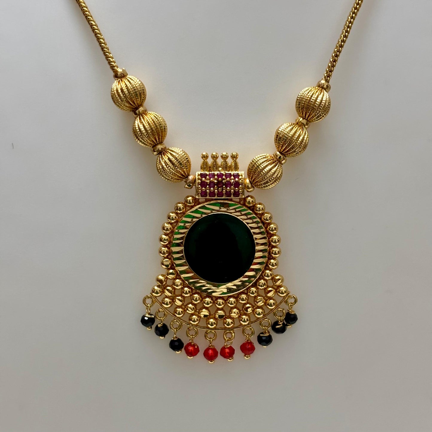 Traditional Pendant Chain Multicolour Beads C_0149