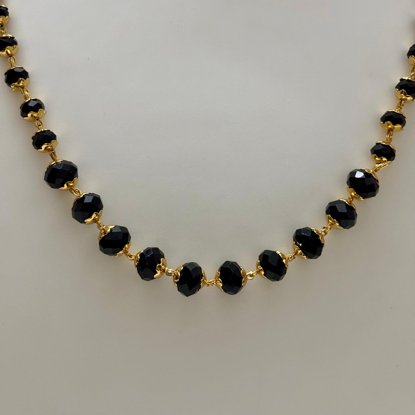Beads Chain Single Layered Black C_0155