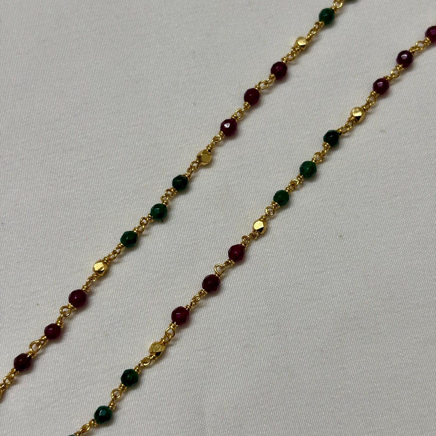 Beads Chain Single Layered Multi Colour 24 inch C_0158