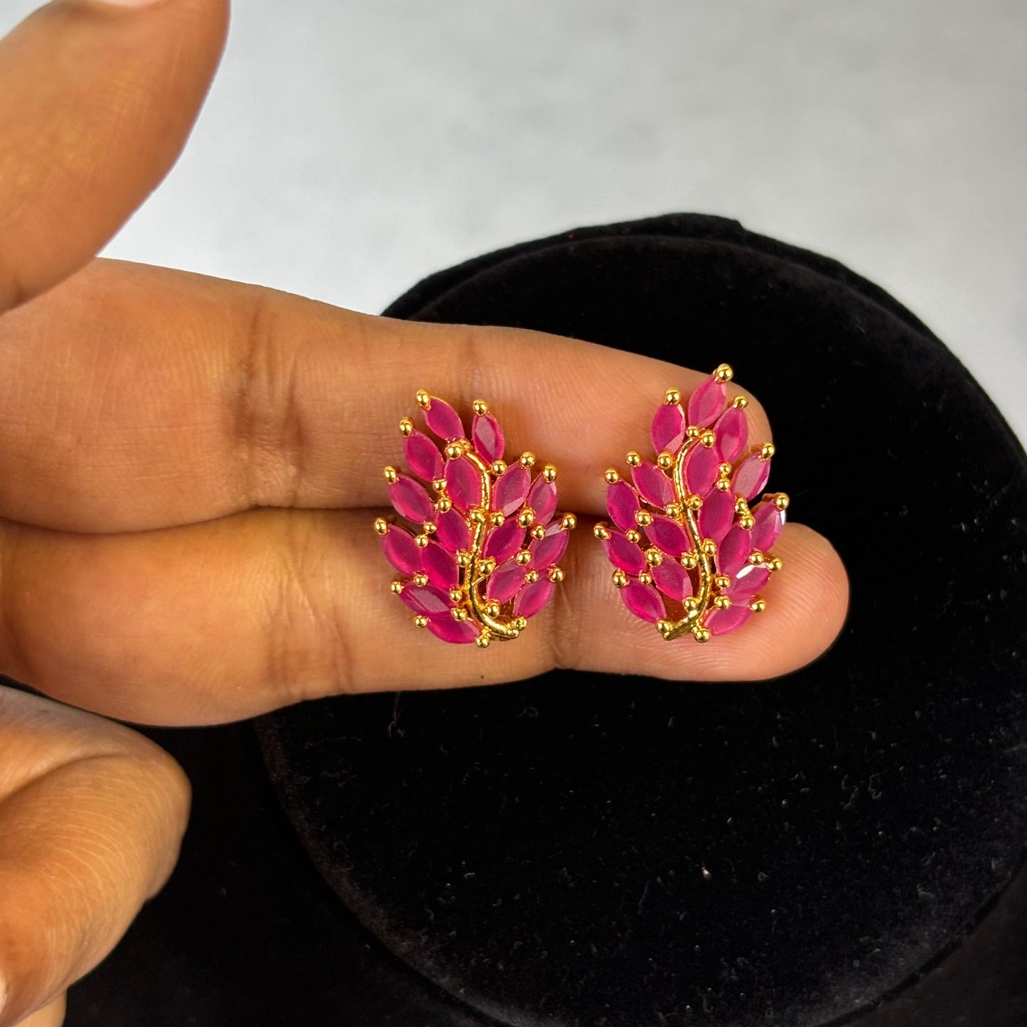 Leaf Earstuds E_0119