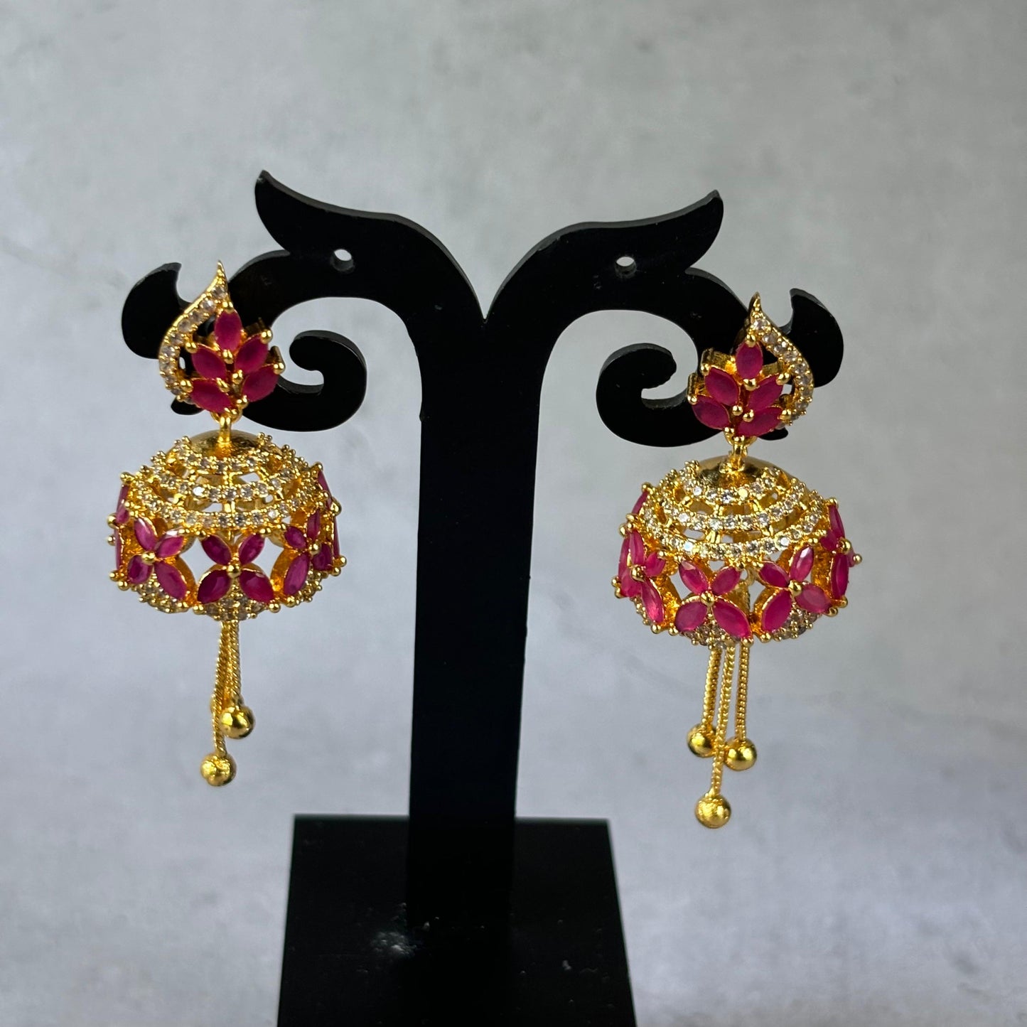 AD Stone Jhumka E_0122