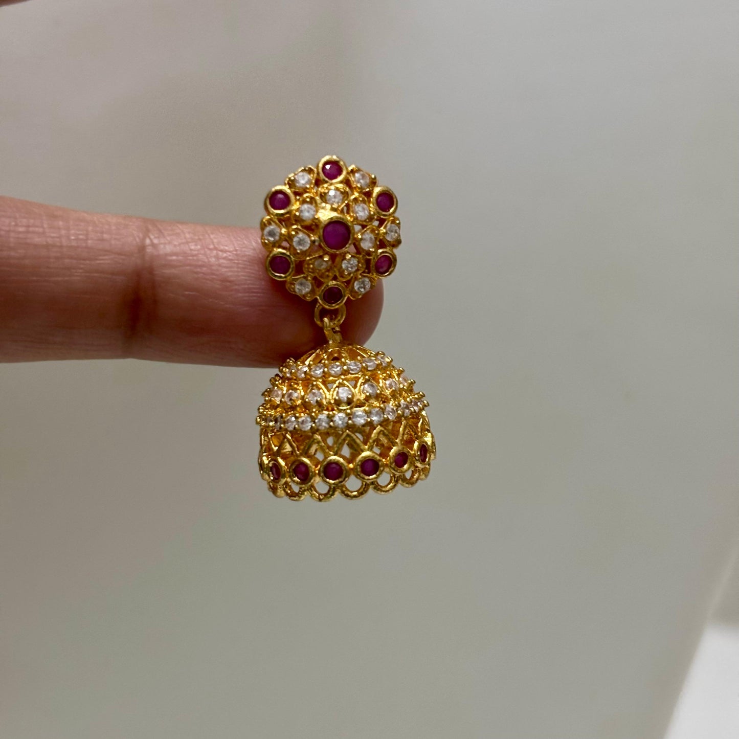 AD Stone Jhumka E_0125