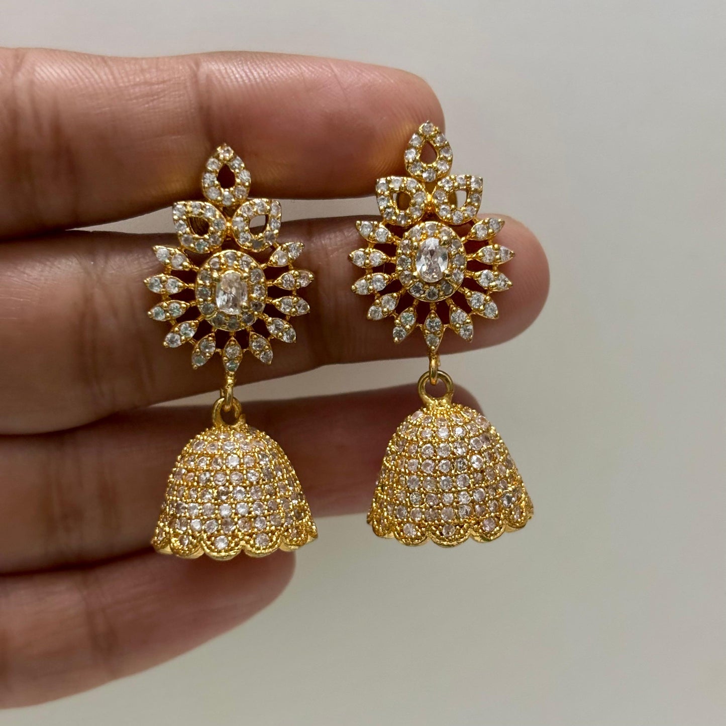 AD Stone Jhumka E_0126