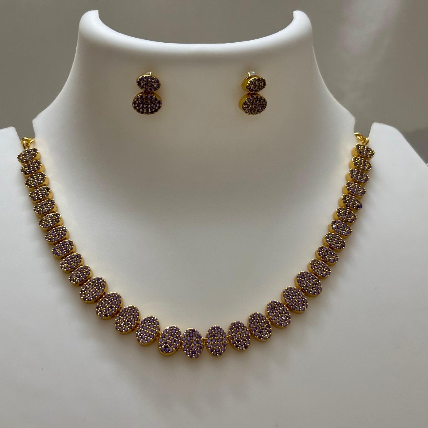 AD Stone Necklace Set N_0107