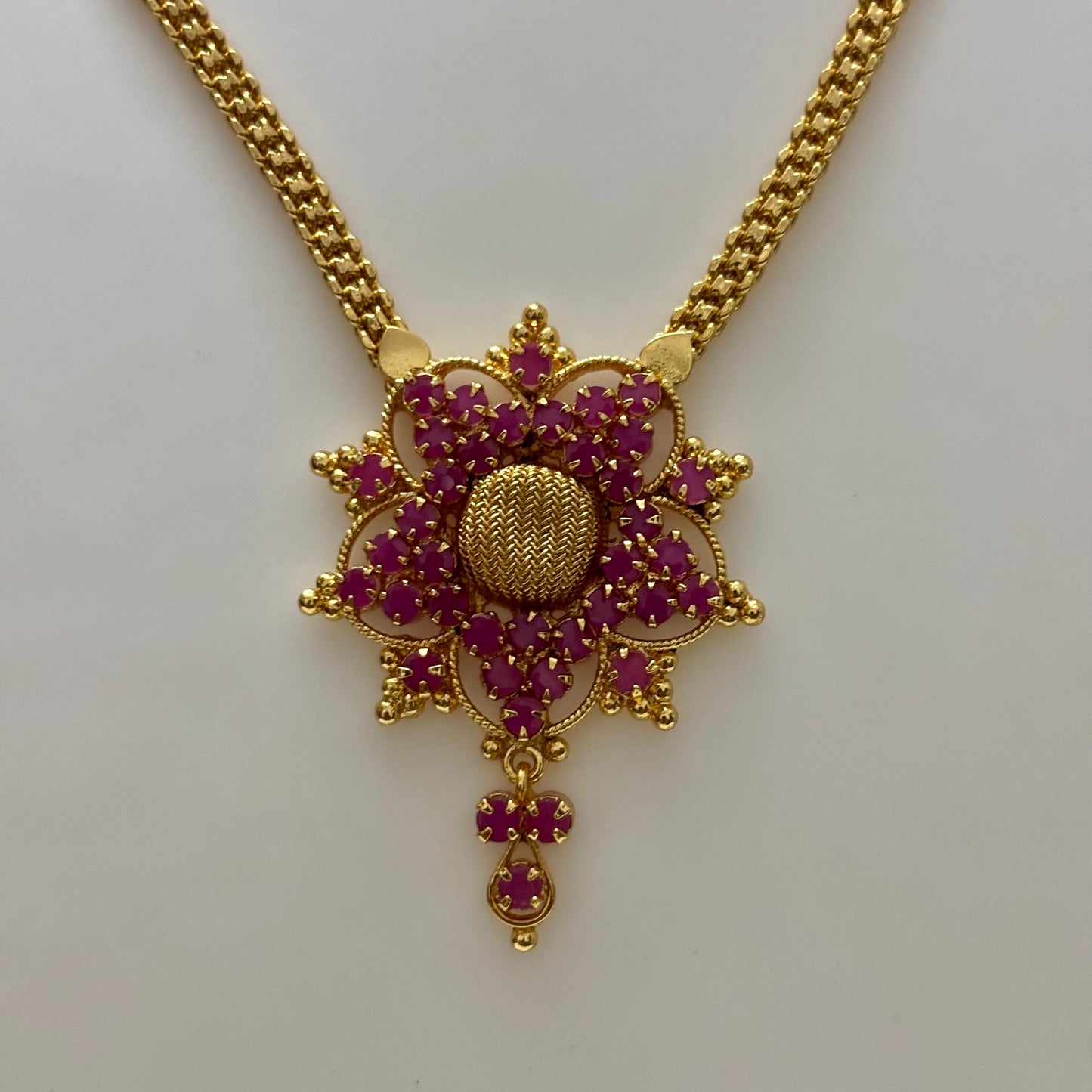 Flower Pendant Necklace N_0109
