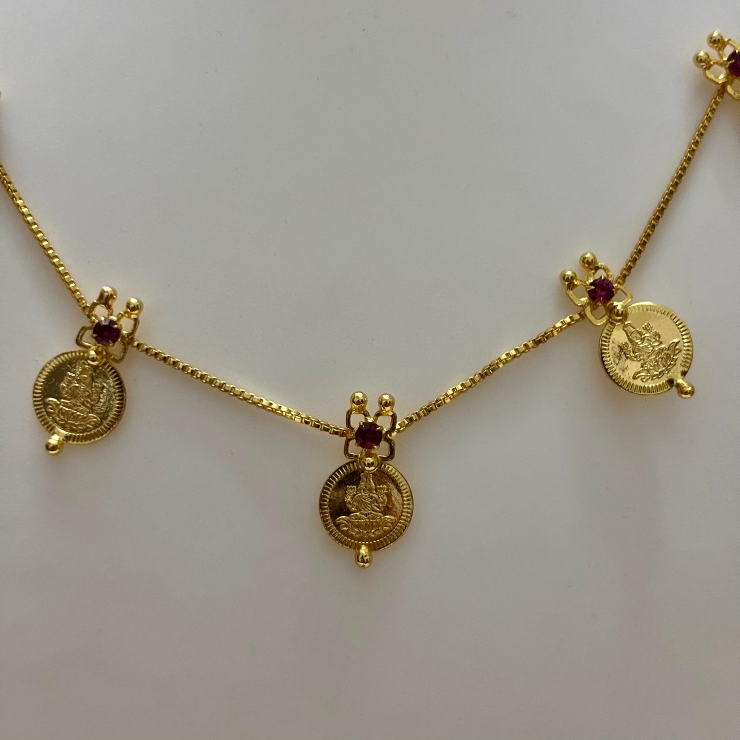 Traditional Lakshmi Kaashu Necklace Set N_0110