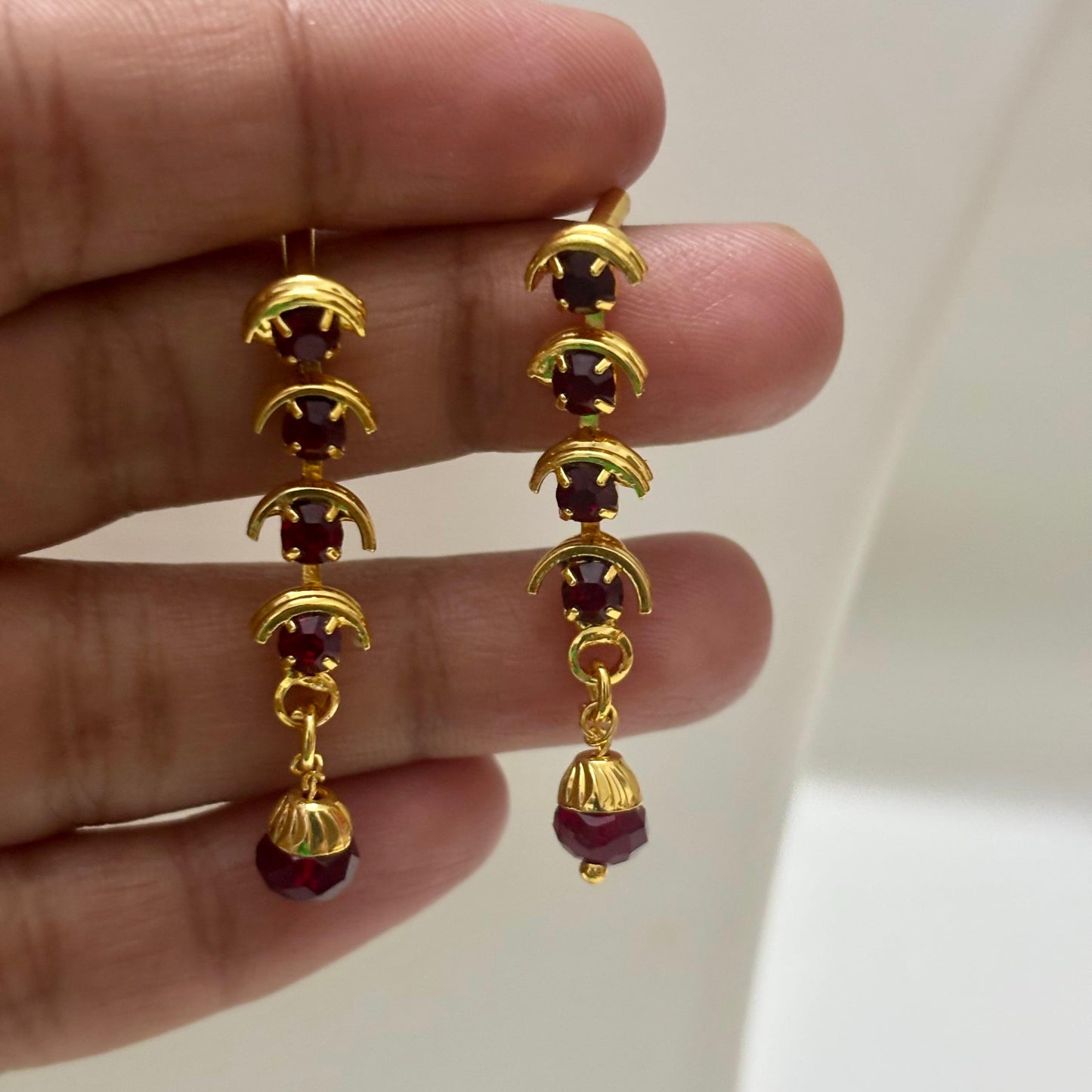 AD Stone Necklace Earring Set N_0111