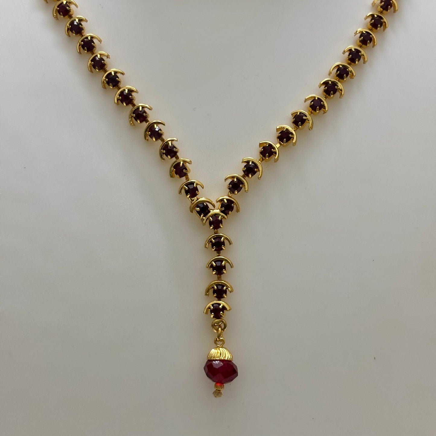 AD Stone Necklace Earring Set N_0111