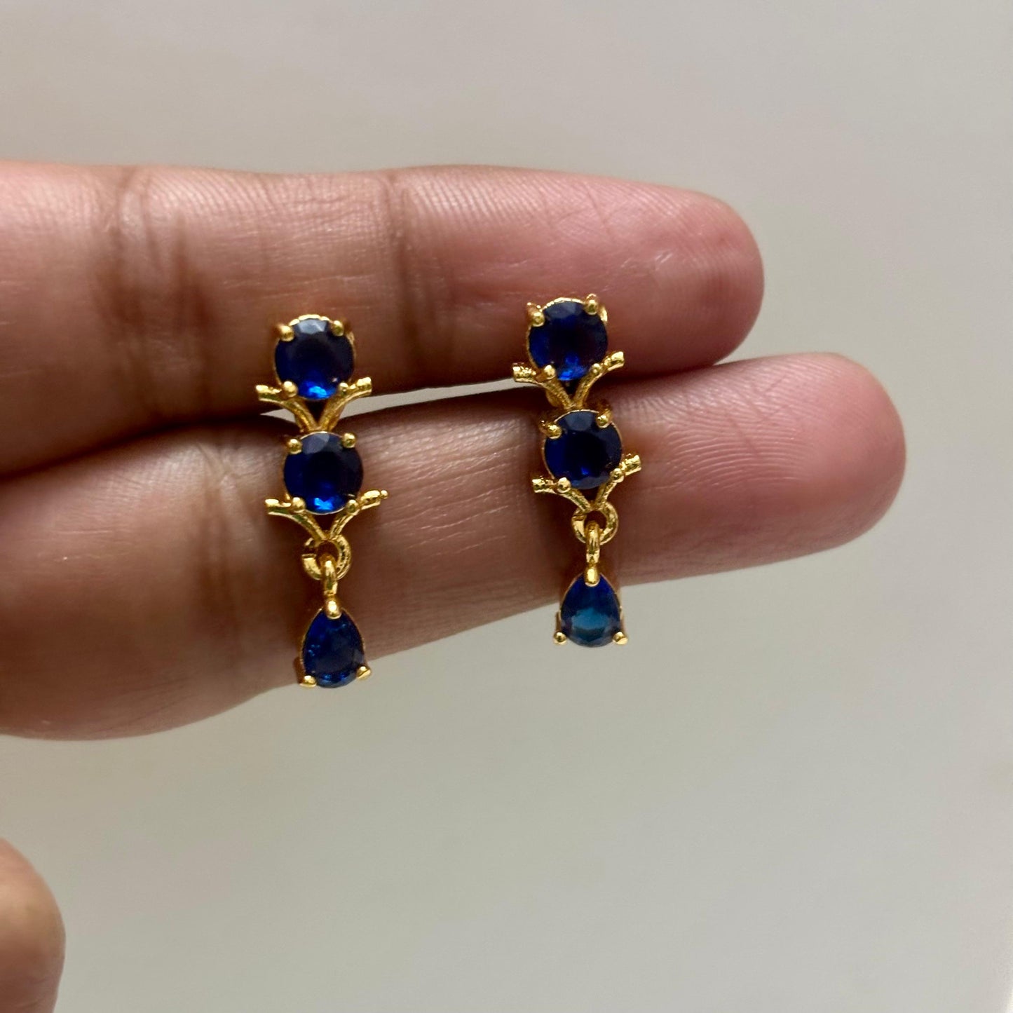 Blue Stone Necklace Set N_0114