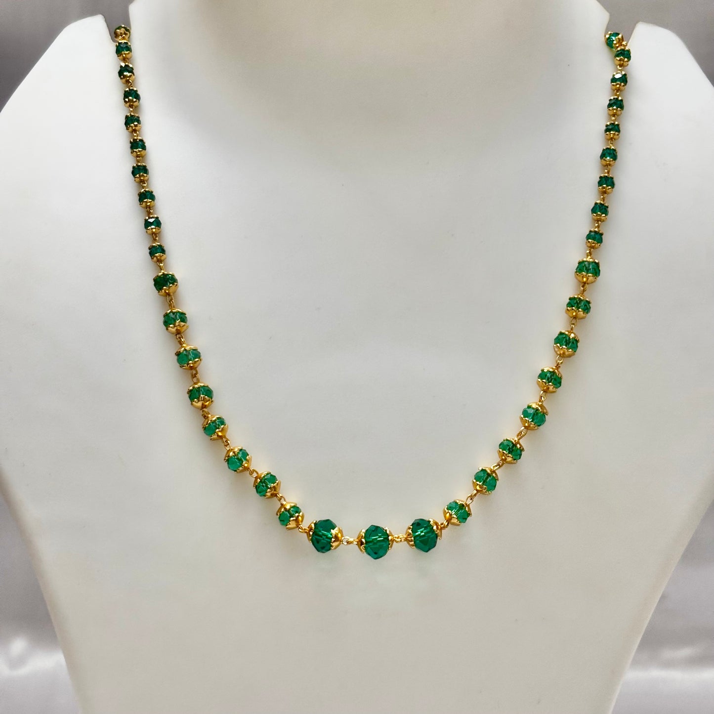 Beads Chain Single Layered Green C_0186