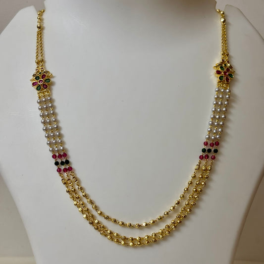 Multicolour Multilayered Beads Chain N_0132