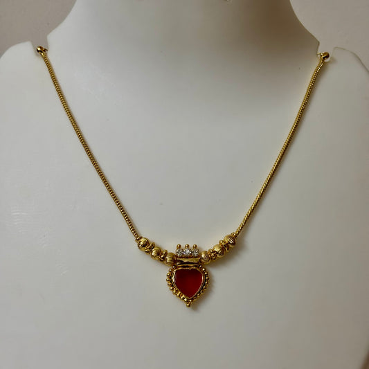 Traditional Red Palakka Chain C_0174