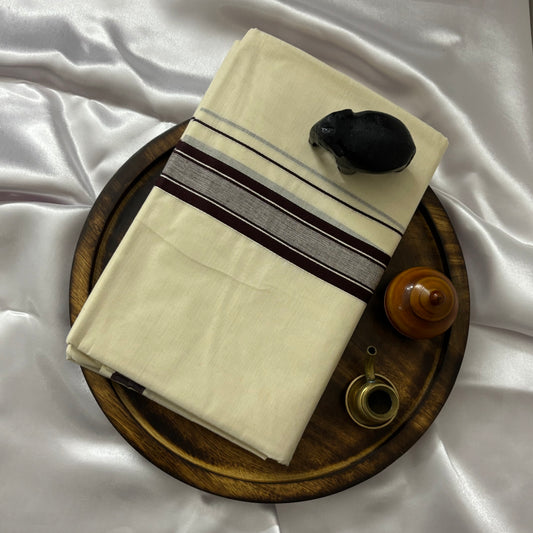 Dhothi cotton 2185K_Cofee Brown
