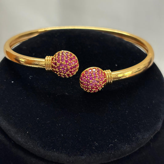 Ruby Round Adjustable Bangle JB016