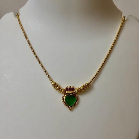 Traditional Green Palakka Chain C_0173