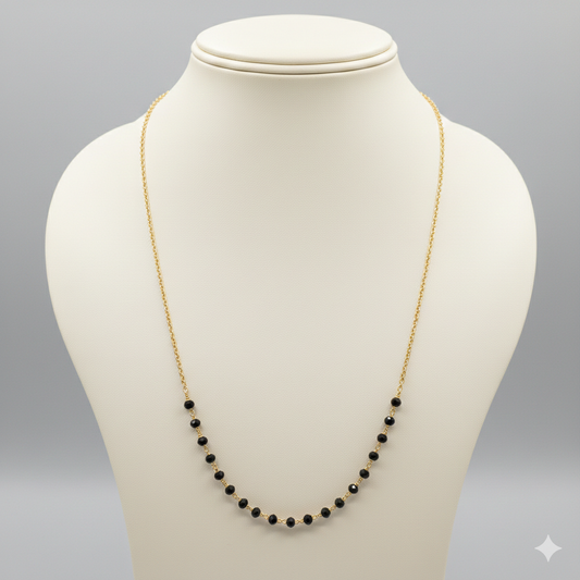 Black Beads Chain C_0201