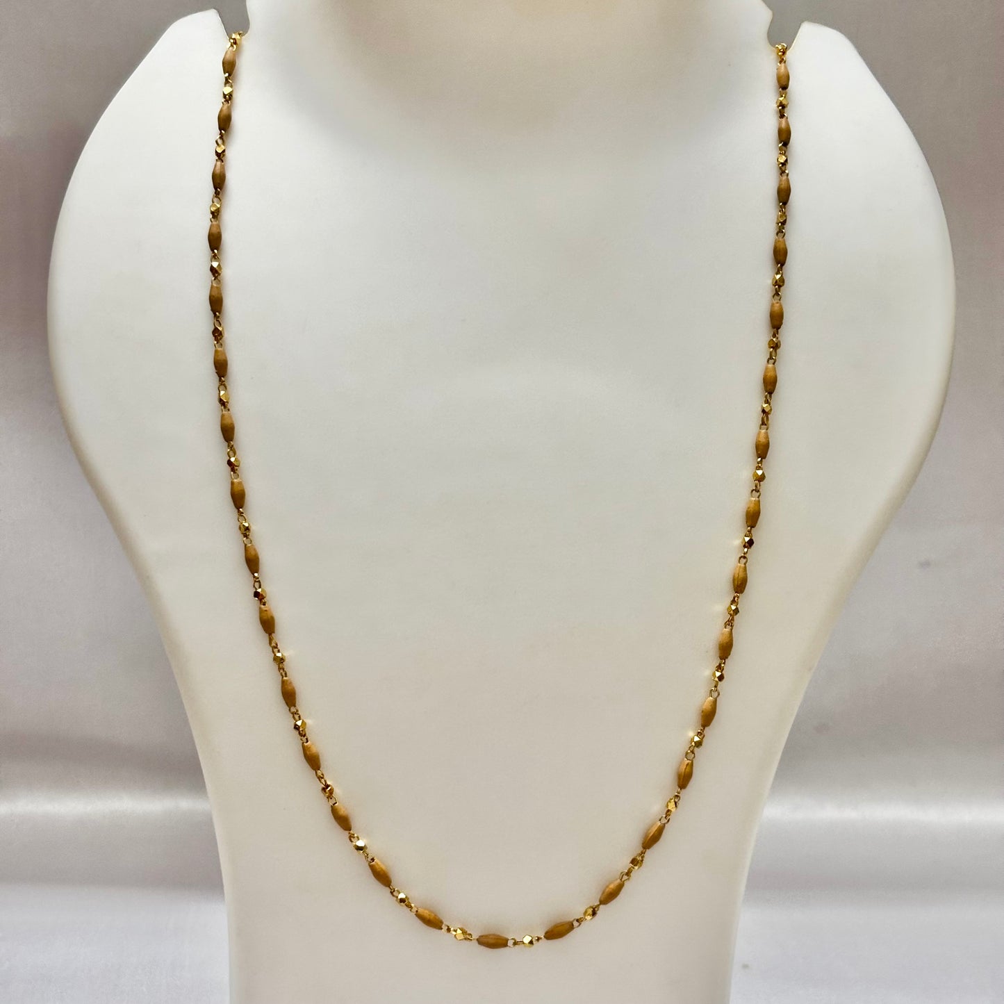 Single Layered Beads Sandal Chain C_0197