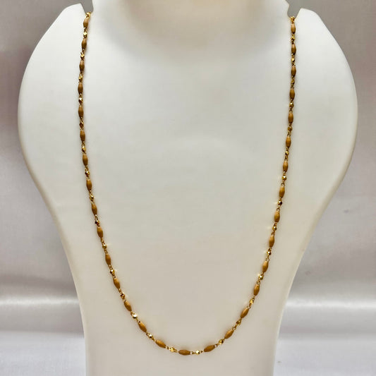 Single Layered Beads Sandal Chain C_0197