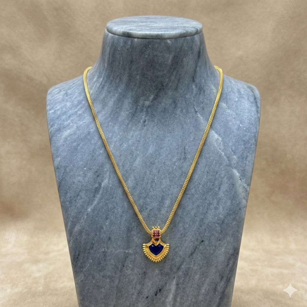 Traditional Palakka Chain Blue C_0199