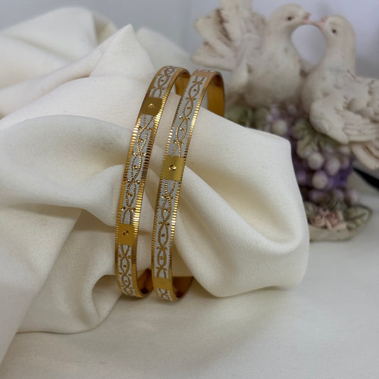 Dual Tone Bangles ( Set of 2) B_0139