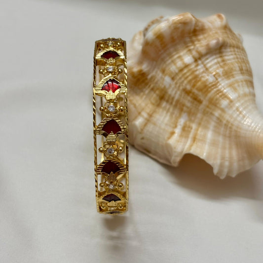 Traditional Red Palakka Bangle (Single) B_0107