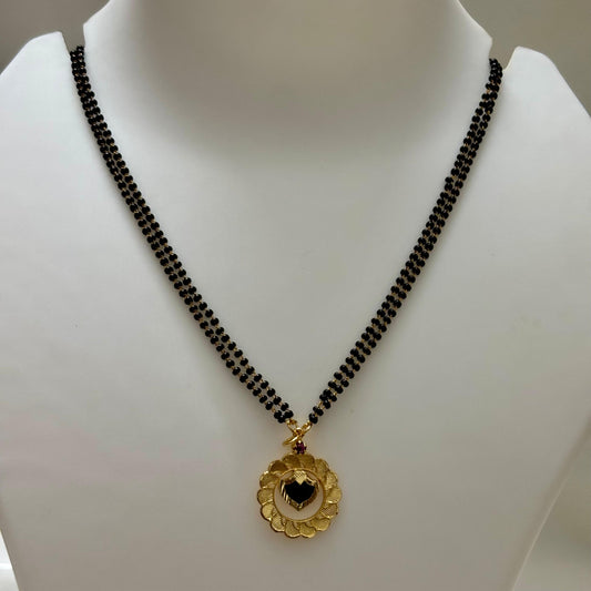 Karimani Maala with Palakka Pendant C_0111