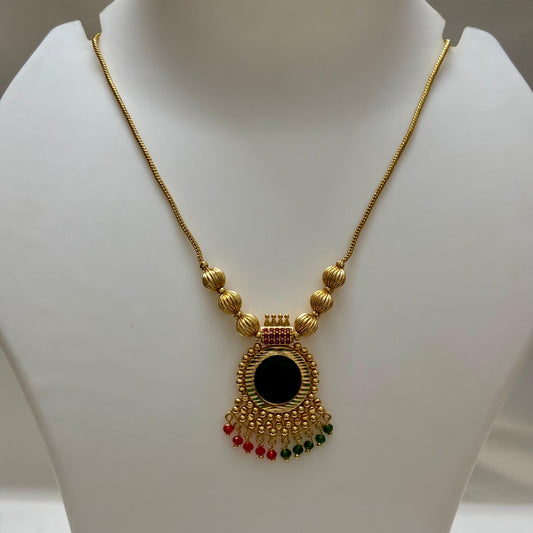 Traditional Pendant Chain Multicolour Beads C_0150