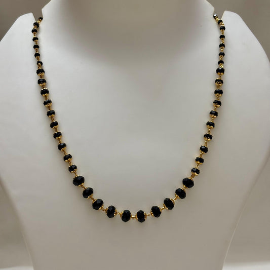 Beads Chain Single Layered Black C_0155