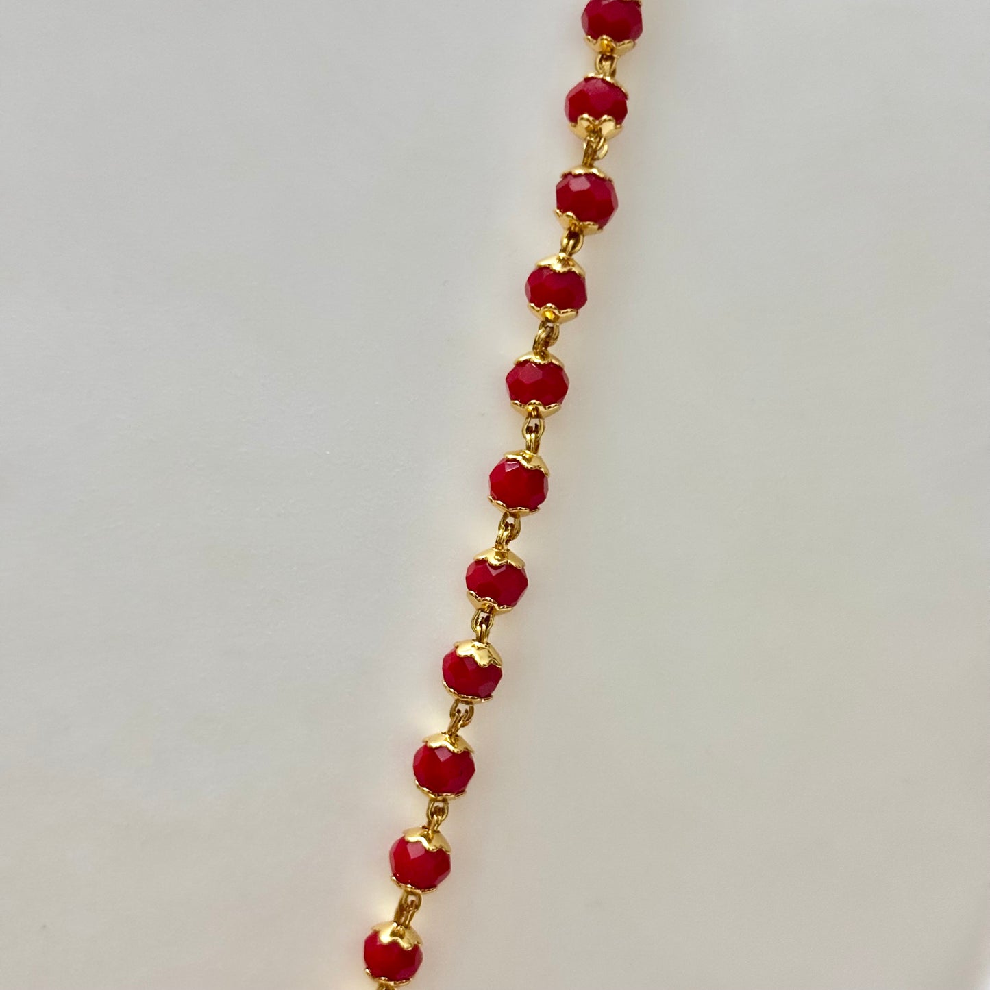 Radha Krishna Pendant Beads Chain C_0189