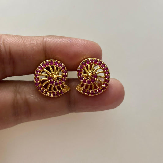 Ruby Stone Earstud E_0111