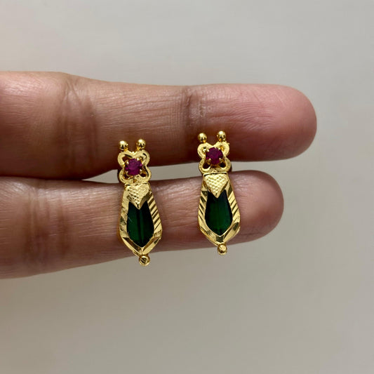 Traditional Nagapadam Earstud E_0136