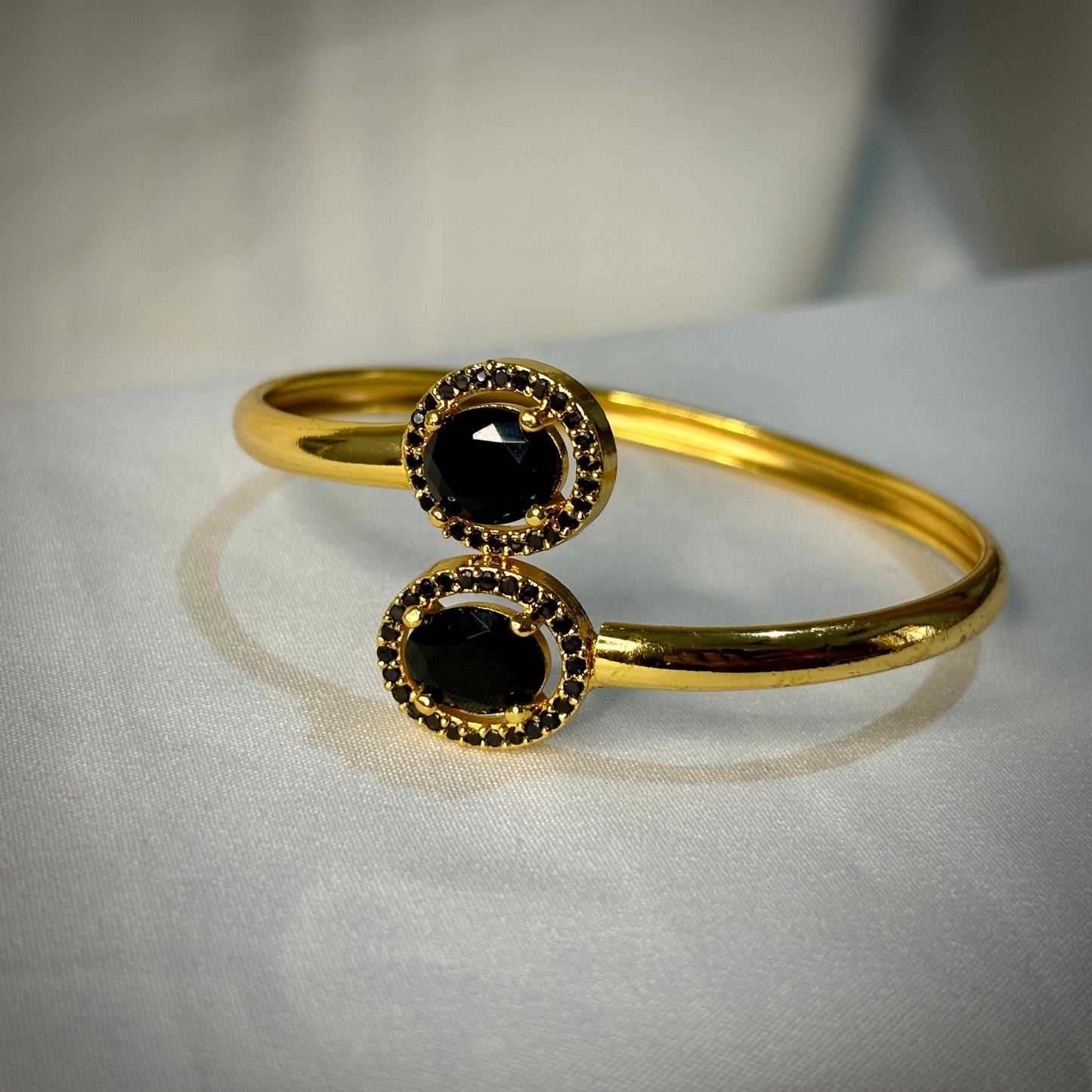 Sufi Stone Square & Oval ADJUSTABLE BANGLE JB003